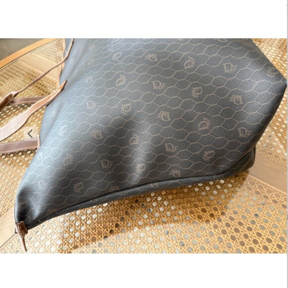 SOLD- Authentic CHRISTIAN DIOR Honeycomb Monogram Tote - Picture 5 of 16